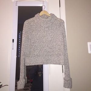 Free People Turtleneck Cable Knit Sweater